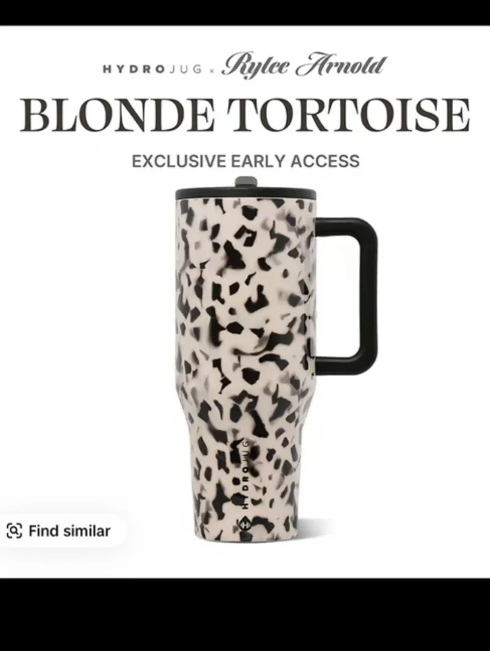 HydroJug Traveler 40OZ - Blonde Tortoise Pattern